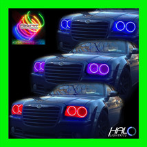 2005 2010 Chrysler 300 C Colorshift Led Headlight Halo Kit 4 Rings By Oracle - $364.99