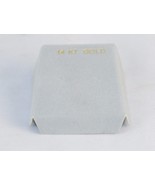 Lot of 100 Earring Gift Box Inserts, 14K Gold Imprint, Light Gray, 1.75”... - $184.23 MXN