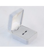 Grey Velvet Ring Gift Box, 1.75&quot; x 2.25&quot;, Metal Shell w/Foam Insert ~ #5... - £6.22 GBP