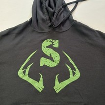 Bella + Canvas Fleece Collection Men's Black Sweatshirt Pullover Hoodie Size XL image 6