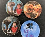 Vintage 1982 Lot of 4 E.T. the Extra-Terrestrial 2&quot; Metal Pinbacks Pin B... - $16.95