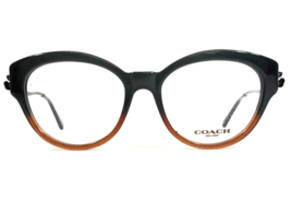 Coach Eyeglasses Frames HC 6093 5490 Black Brown Cat Eye Full Rim 52-17-135 - £40.80 GBP