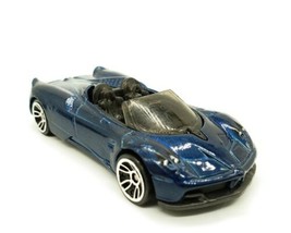 Hot Wheels &#39;17 Pagani Huayra Roadster Metal-flake Dark Blue Exotics Car ... - £10.34 GBP