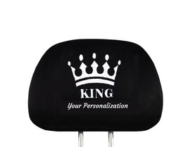 Custom King Crown Print Car Seat Headrest Cover for Truck SUV 1 PC For Infiniti  - £7.49 GBP