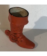 Vintage Cowboy Boot Candle Holder Christmas Decoration XM1 - £7.00 GBP