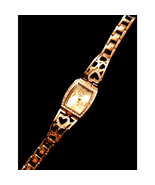 Beautiful vintage studio~Gold Heart watch with rhinestones~ - €24,07 EUR