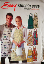 Pattern 4903 Aprons Small -Extra Large Mens or Ladies - £7.18 GBP