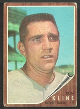 Detroit Tigers Ron Kline 1962 Topps Baseball Card 216 vg - £1.38 GBP