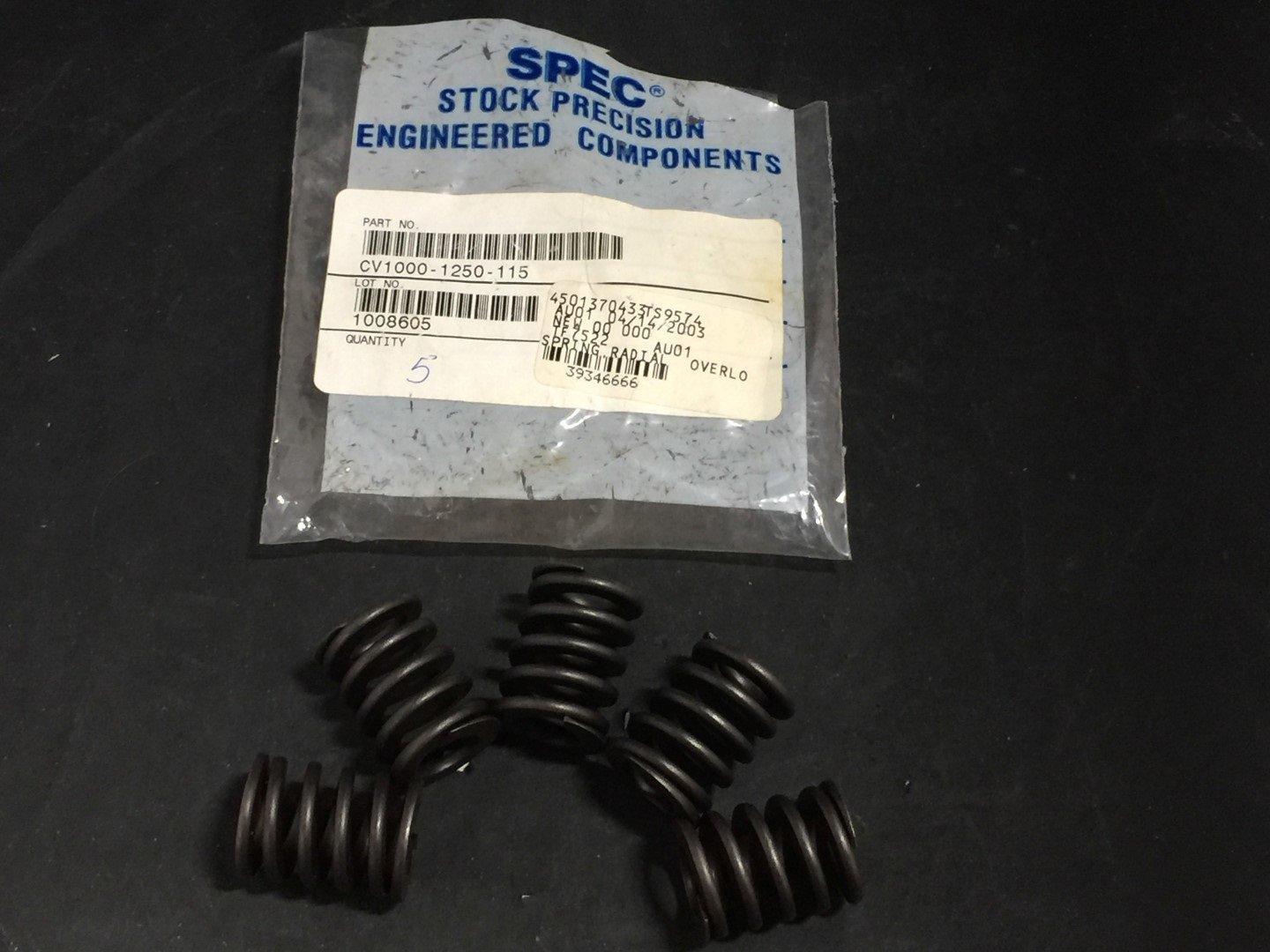 SPEC CV1000-1250-115 COMPRESSION SPRINGS Lot of 5 - $39.00
