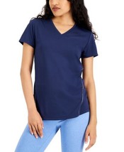 allbrand365 designer Womens Active Reflective V-Neck T-Shirt,Indigo Sea,Medium - £19.37 GBP