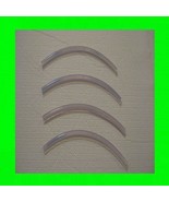 1993-1997 SATURN SC1 CLEAR DOOR EDGE TRIM MOLDING PROTECTORS 4 QTY OF 8"... - $7.99