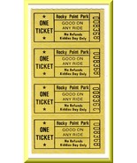 4 Rocky Point Park Kiddies Day Ride Tickets, Warwick, Rhode Island/RI - $10.00