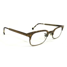 Vintage la Eyeworks Eyeglasses Frames SWELL 466455 Yellow Gold Plaid 45-23-135 - £51.54 GBP