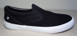 Hurley Size 13 M ARLO SLIP Black Canvas Sneakers Loafers New Men&#39;s Shoes - £93.95 GBP