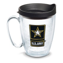 Tervis U.S. Army Gold Star Logo 16 oz. Coffee Mug W/ Lid USA Military Cup NEW - £8.64 GBP