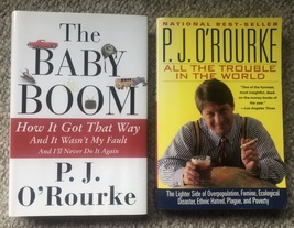 2 P.J. O&#39;Roarke books: All the Trouble In the World &amp; The Baby Boom - £9.37 GBP