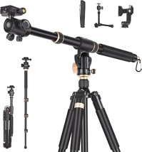 86.6 Inch Camera Tripod With 32Mm Tube Tripod Extension, Max Load:26.5Lb - $129.94