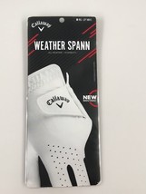 Callaway Weather Spann Mens Golf Glove White M Reg-Left 5319220 - £11.84 GBP