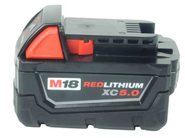 New Milwaukee 48-11-1850 M18 18V 5.0 Ah REDLITHIUM XC Battery - $133.99