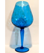  1950s-60s Empoli Murano Art Vase Mid Century Italian Glass 15&quot; Teal MCM... - $102.90 CAD