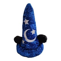 Disney Parks Mickey Mouse Fantasia Wizard Sorcerer Plush Hat  Ears Adult Size - £11.94 GBP