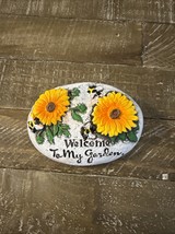 Garden Decor Painted Rock Welcome To My Garden - $24.63