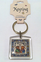 NEW Monarch Creations keyring key ring A Friend Makes Life Sweeter bears... - $2.00