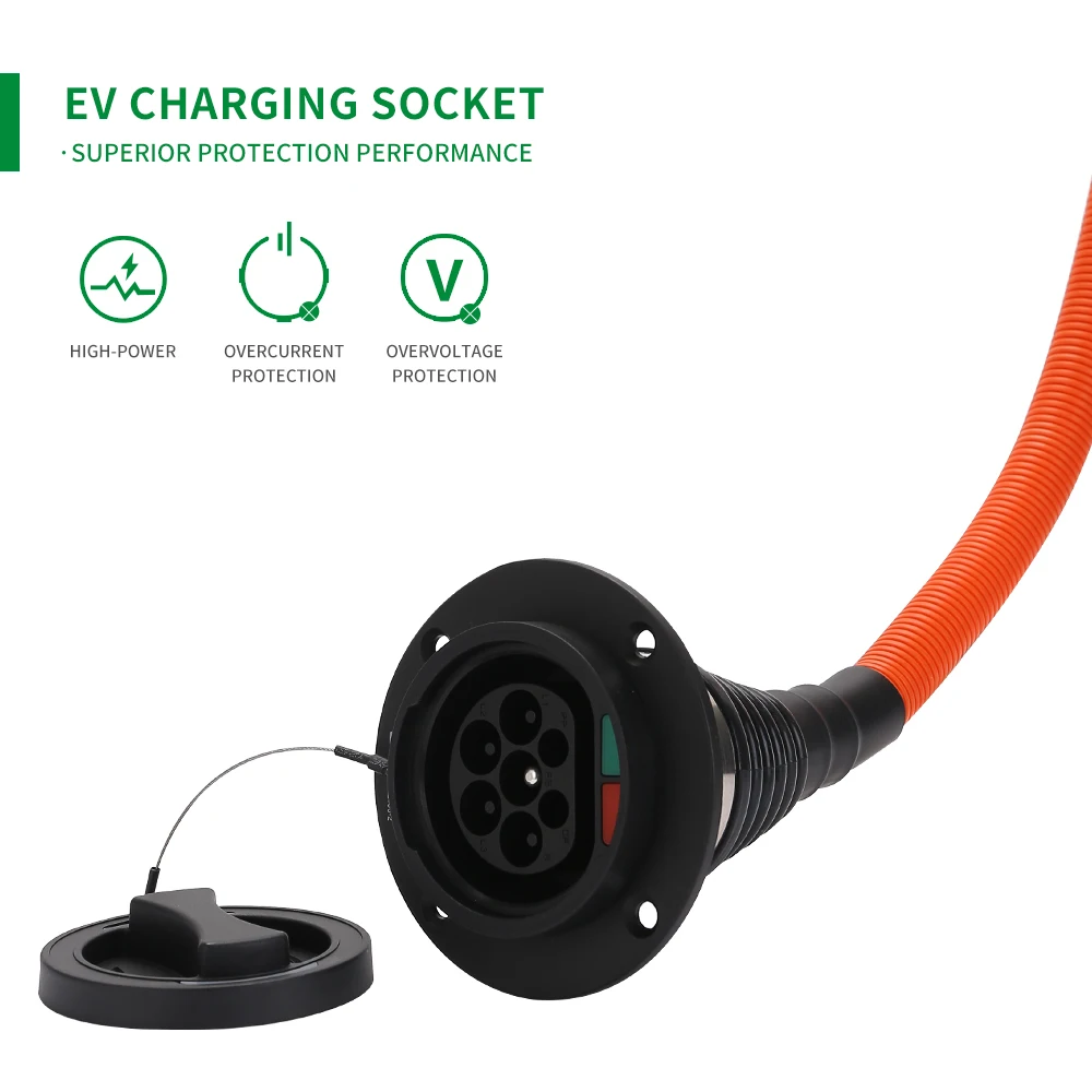 32A EVSE Socket Type 2 European Standard IEC 62196 Car Side Socket EV Ch... - $164.78