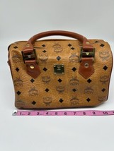 Vintage MCM  Boston Handbag Double Handles 10 In X 6 In X 7 In - £305.62 GBP