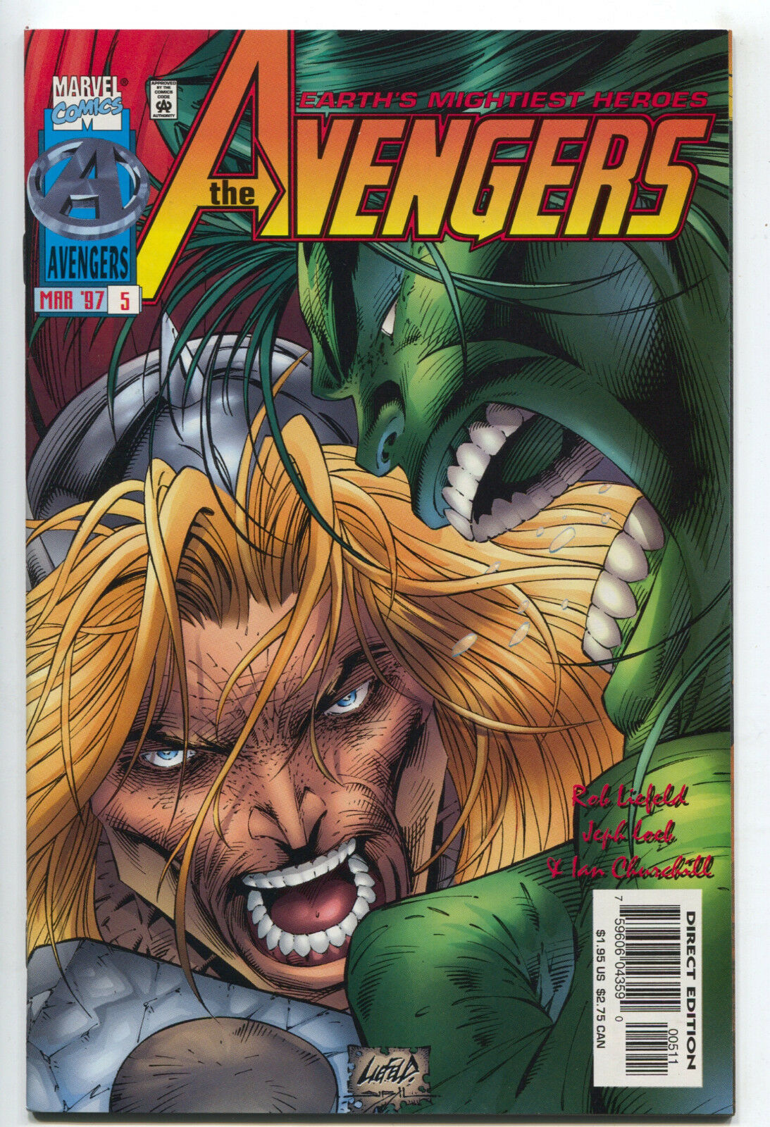 Avengers 5 B 2nd Series Marvel 1997 NM Variant - $4.02