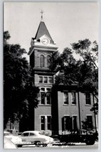 Georgia Waynesboro GA RPPC Burke Co Court House Old Police Car Postcard C32 - £11.83 GBP