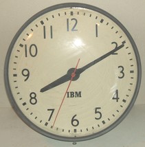 IBM school-style wall clock hard-wired AS-IS; not tested, circa 1960s; 1... - £67.94 GBP