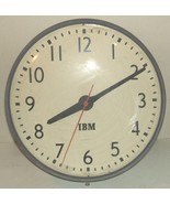 IBM school-style wall clock hard-wired AS-IS; not tested, circa 1960s; 12" face - $85.00