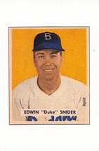 1989 Bowman Duke Snider Brooklyn Dodgers ⚾ - £0.75 GBP