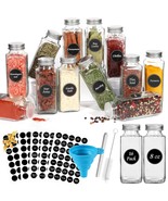 Spice Jars With Label 8Oz 16Pcs, 8Oz Glass Spice Jars With Shaker Lids 1... - $36.99