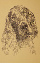 An item in the Collectibles category: GORDON SETTER DOG ART PRINT #43 Stephen Kline will add dogs name free. HOT GIFT