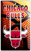 Chicago Bulls Nba Basketball Team Single Gfi Rocker Light Switch Plate Art Cover - £9.58 GBP