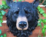 Ebros Large Olympic Black Bear Head Wall Decor Plaque 16"Tall Taxidermy ... - $79.99