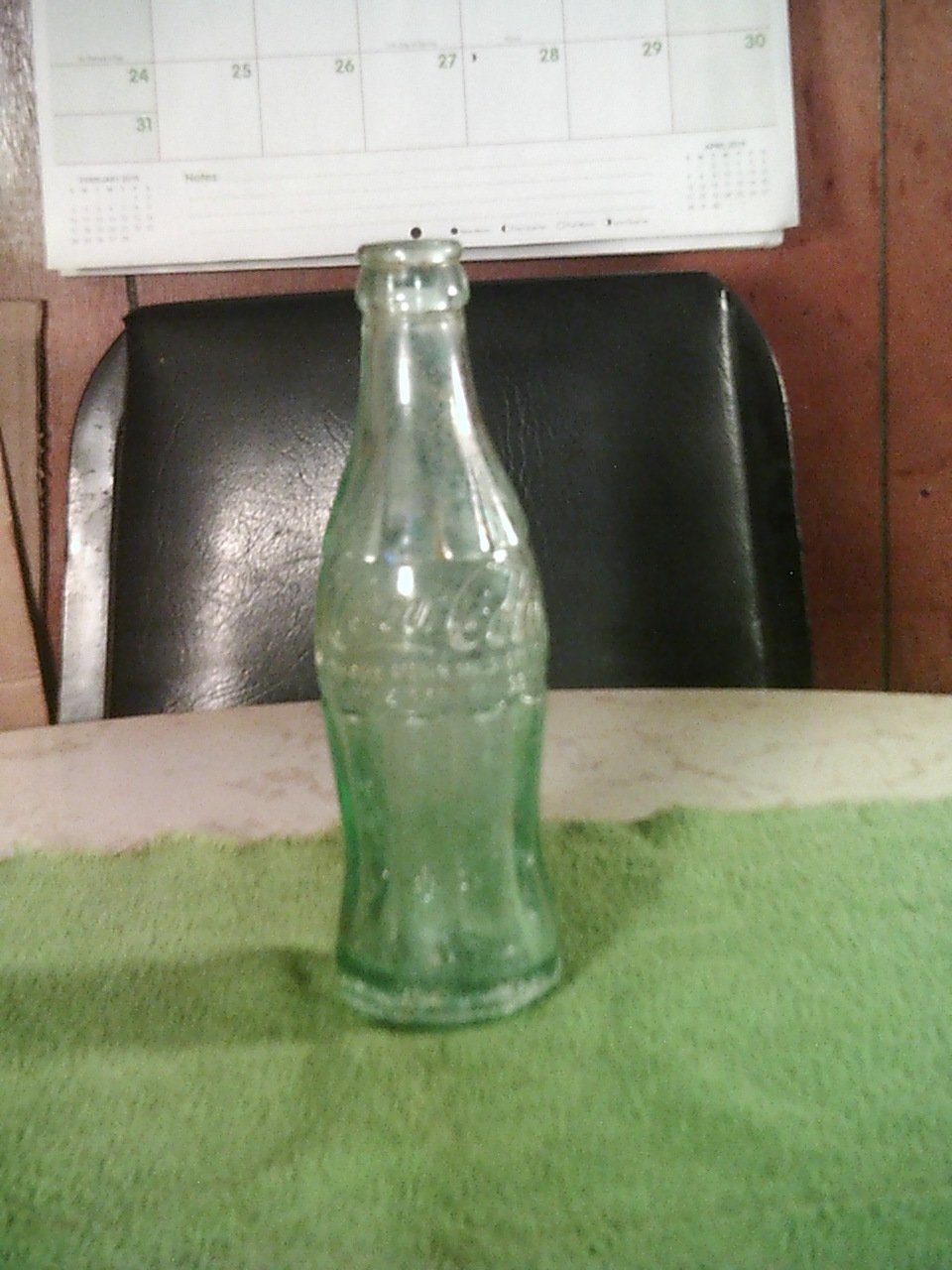 Primary image for Vintage Coca-Cola Green Tinted 6 oz Bottle Warren O Empty Scuff Marks