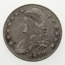 1829 Capped Bust Half Dollar in Extra Fine Condition - $245.28