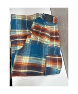 Urban Outfitters UO BDG Darren Flannel Blue &amp; Orange Plaid Cargo Pants L... - $54.95