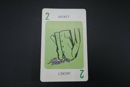 1965 Milton Bradley Mystery Date board game replacement card green # 2 J... - $4.99