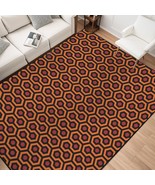 Overlook Brown Geometry Pattern Area Rug 84&quot; x 60&quot; MADE IN USA, SHIP FRO... - $111.38 CAD