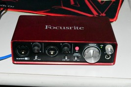 Focusrite Scarlett 2i2 2-Channel USB Audio Interface with USB cable Clea... - $78.26