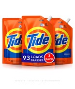 Tide Liquid Laundry Detergent Smart Pouch, Original Scent, 48oz (3 Pack) - £23.32 GBP