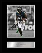 11 Printed Autograph Pictures With Aj Brown&#39;S Pre-Printed Signature Signed - $37.99