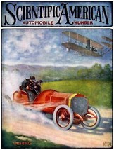 4739.Scientific american.red race car.airplane.POSTER.Decoration.Graphic Art - £13.55 GBP+