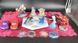 Disney Infinity 2.0 - 13 Mixed Characters/Pieces With Wii Base UNTESTED - $30.30