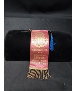 Old 1886 Legislative Executive Reunion Political Member Ribbon Augusta M... - $351.43 MXN