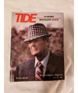 1981 Tide Magazine Alabama vs Mississippi State Bear Bryant Cover - £13.66 GBP